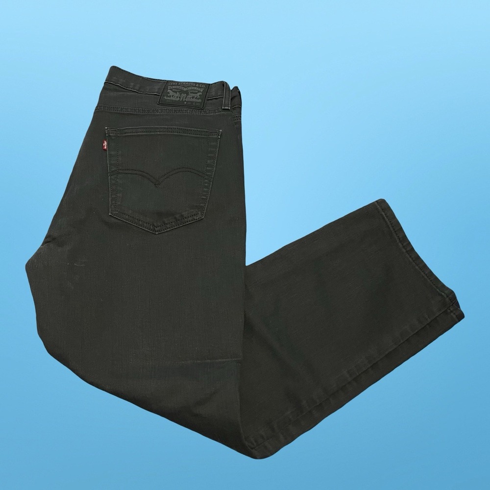 Levi's 541 Athletic Fit Straight Jeans Men's 36x30 Black Stealth Stretch Denim